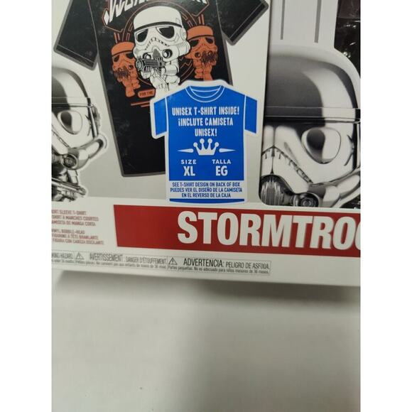 Star Wars Funko Stormtrooper And Tee Shirt (METALLIC) XL #296 - Picture 3 of 16